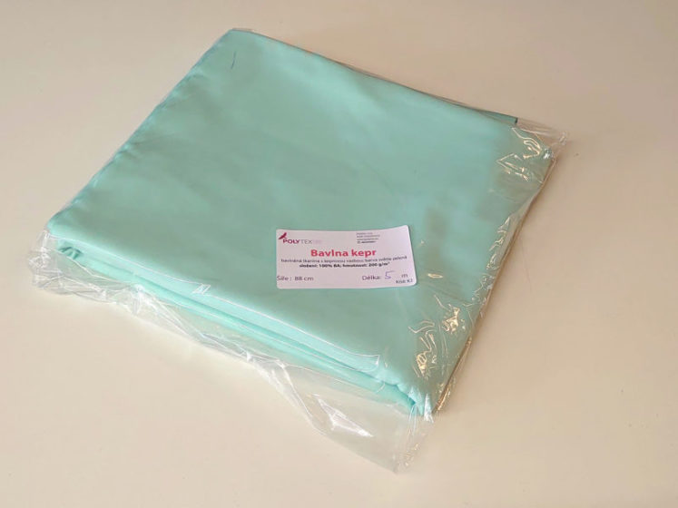 Bavlna 200 g/m2 (vazba kepr) – PE sáček 5 bm