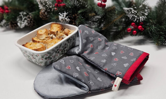 Žáruvzdorná univerzální pravo-levá chňapka – návod