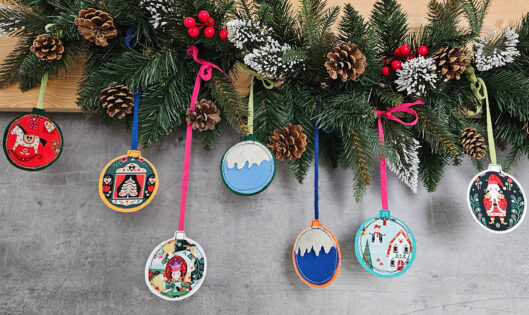 Vánoční látkové kouličky – návod